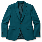 GUALA® Men's Teal Single-Breasted Tailored Blazer