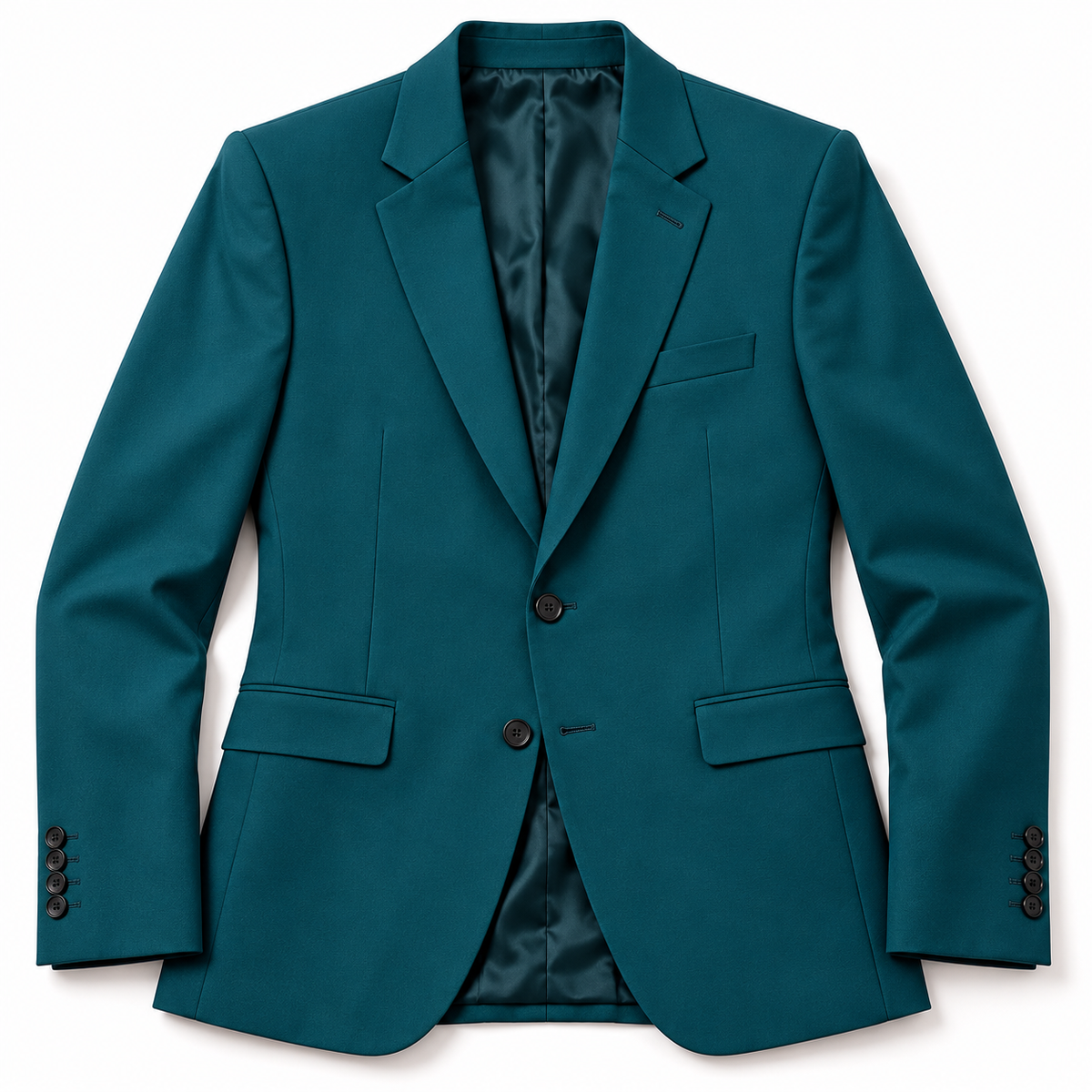 GUALA® Men's Teal Single-Breasted Tailored Blazer